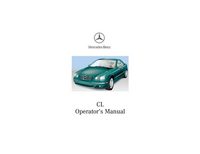 2000 Mercedes-Benz CL Class Owner's Manual