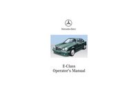 2002 Mercedes-Benz E Class Owner's Manual