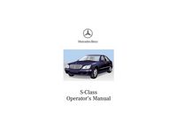 2002 Mercedes-Benz S Class Owner's Manual