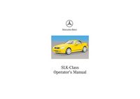2002 Mercedes-Benz SLK Class Owner's Manual