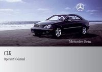 2003 Mercedes Benz CLK-Class Owner's Manual