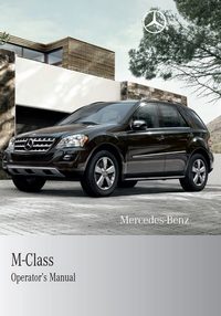 2006 Mercedes-Benz M Class Owner's Manual