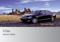 2009 Mercedes-Benz S Class Owner's Manual