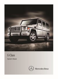 2011 Mercedes-Benz G Class Owner's Manual