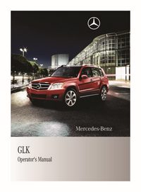 2011 Mercedes-Benz GLK Class Owner's Manual