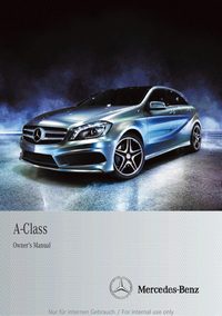 2012 Mercedes-Benz A Class Owner's Manual