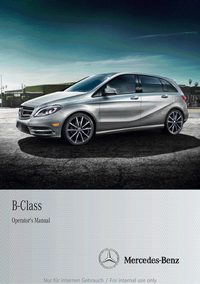 2012 Mercedes-Benz B Class Owner's Manual