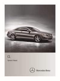 2012 Mercedes-Benz CL Class Owner's Manual
