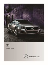 2012 Mercedes-Benz CLS Owner's Manual