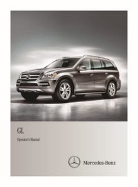 2012 Mercedes-Benz GL Owner's Manual