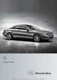 2013 Mercedes-Benz CL Class Owner's Manual